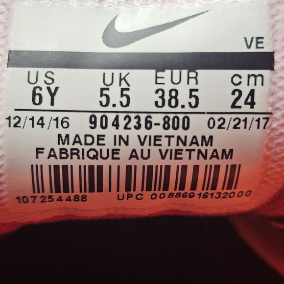 Nike Flex 2017 RN 904236 800 Size 6Y/7.5 Womens - Picture 10 of 12